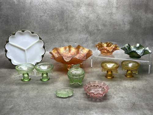 Vintage pressed glass