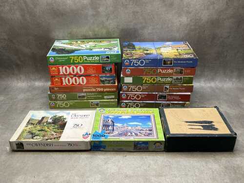 Assorted jigsaw puzzles