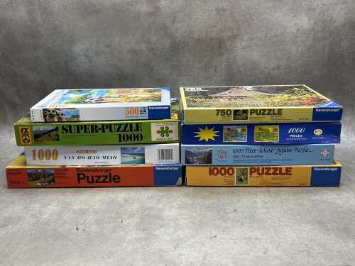 Assorted jigsaw puzzles
