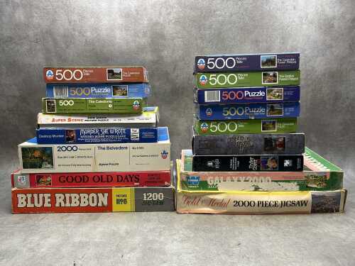 Assorted jigsaw puzzles