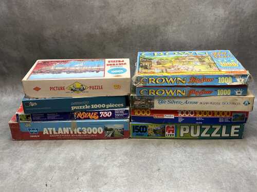 Assorted jigsaw puzzles