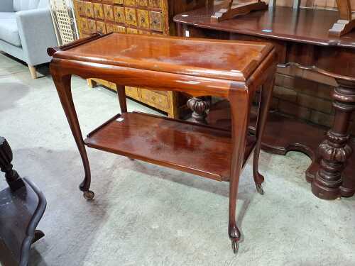 Queen Anne style 2-tier timber auto trolly