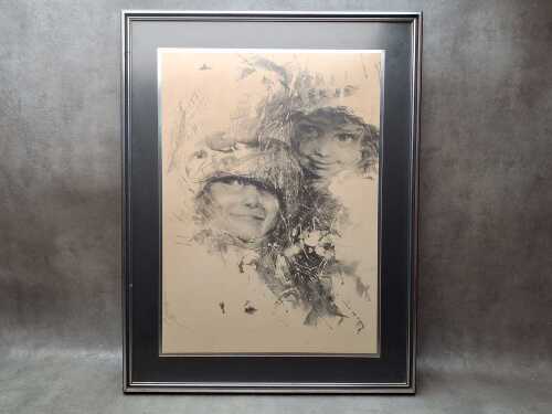 After Alan Murray, Two Imps. Framed reproduction print on paper