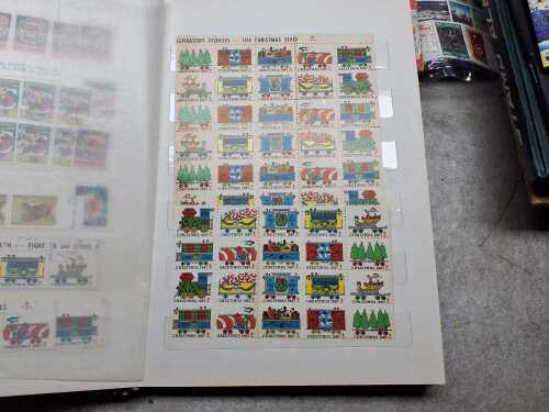 Multiple albums of World stamps