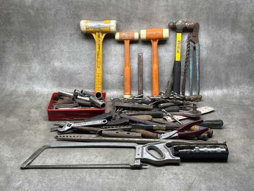 Group of assorted machinist tools