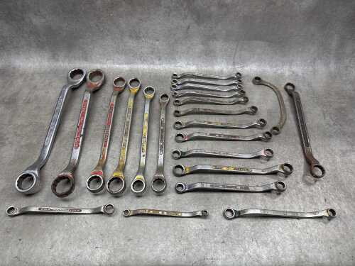 Assorted sid chrome double-sided rings spanner