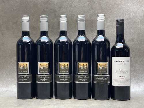 Mixed Shiraz, six bottles