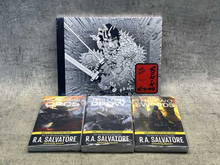 Group of graphic books