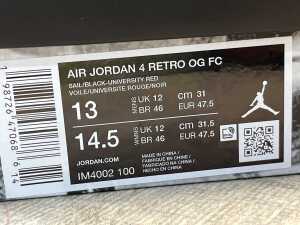 Nike Air Jordan 4 Retro OG FC size US 13 Men's - 5
