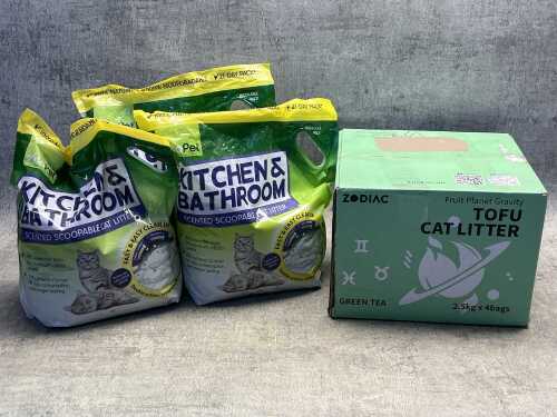 Group of cat litter