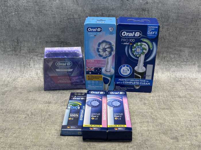 Group of Oral B products
