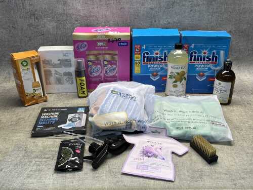 Group of cleaning products
