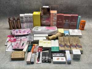 Group of beauty products