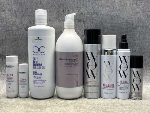 Group of beauty products