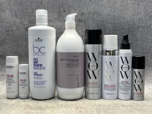 Group of beauty products