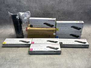 Group of Fuji Xerox cartridges