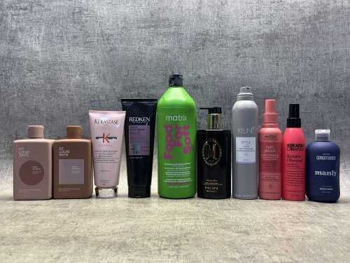 Group of beauty products