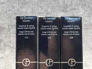 Three Giorgio Armani Lip Power Matte lipsticks - 3