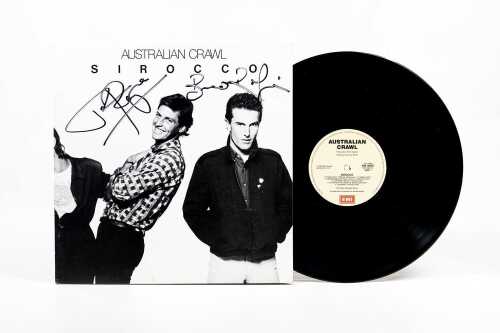 Australian Crawl 'Sirocco' signed vinyl record