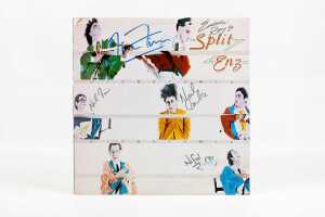 Split Enz 'Disrythmia' vinyl record, signed to cover - 2