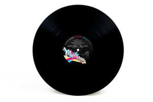 Split Enz 'Disrythmia' vinyl record, signed to cover - 4