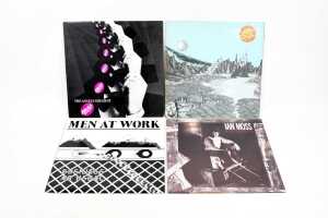 Four Australian Rock vinyl records