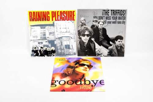 Three Triffids 12" vinyl EPs, including two signed