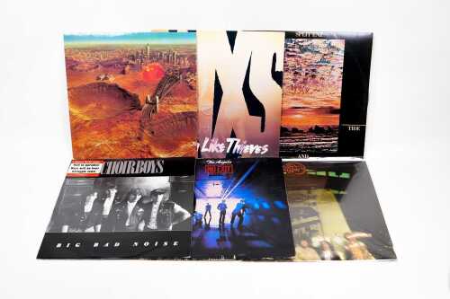 Six Australian Rock vinyl records
