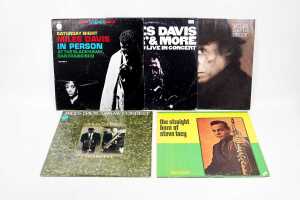 Five mostly Miles Davis Jazz vinyl records