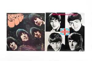 Six Beatles vinyl records - 3