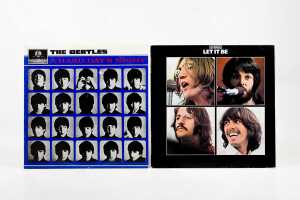Five Beatles vinyl records - 3