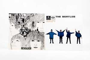 Five Beatles vinyl records - 4