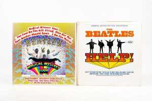 Two U.S. pressed Beatles vinyl records