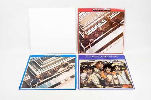 Four Beatles records