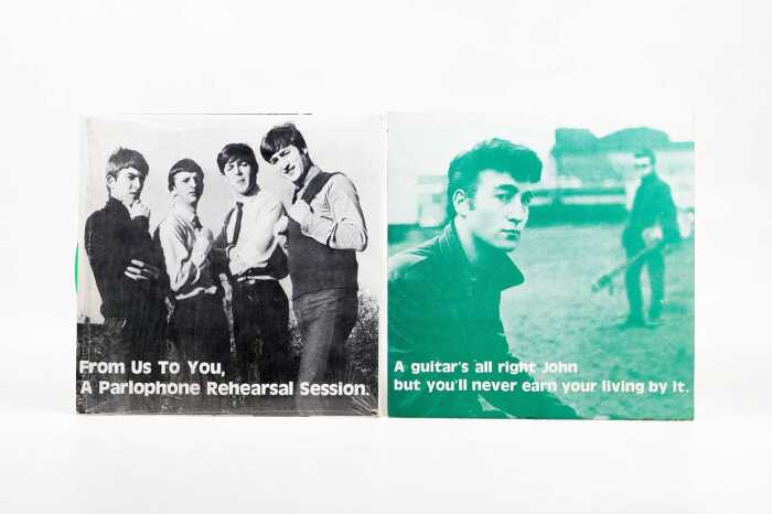 Two Beatles and John Lennon unofficial live recordings on 10" vinyl