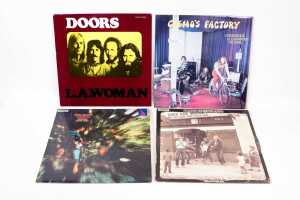 Four Rock vinyl records