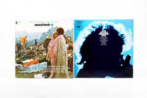 Six Rock and Folk vinyl records - 2