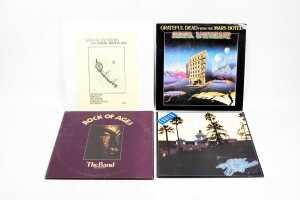 Four Rock vinyl records