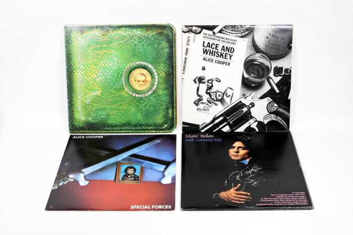 Four Rock vinyl records
