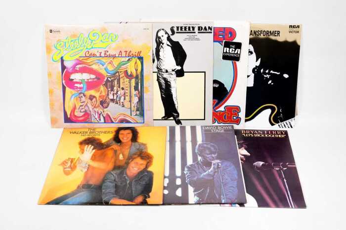 Seven Rock and Pop vinyl records