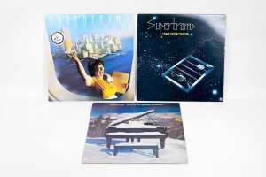Seven Supertramp and E.L.O. vinyl records - 2