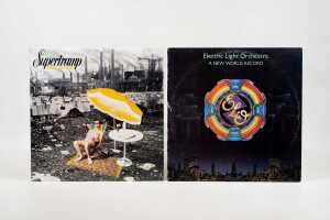 Seven Supertramp and E.L.O. vinyl records - 3