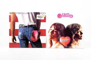 Eight Rock vinyl records - 2