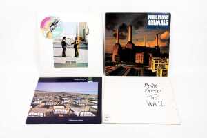 Four Pink Floyd vinyl records