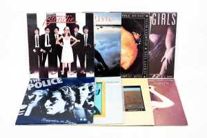 Eight Rock and Pop vinyl records