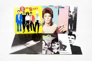 Eight Pop and New Wave vinyl records