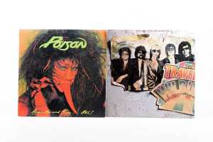 Six Rock vinyl records - 2