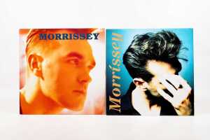 Eight Indie and Synthpop vinyl records - 2