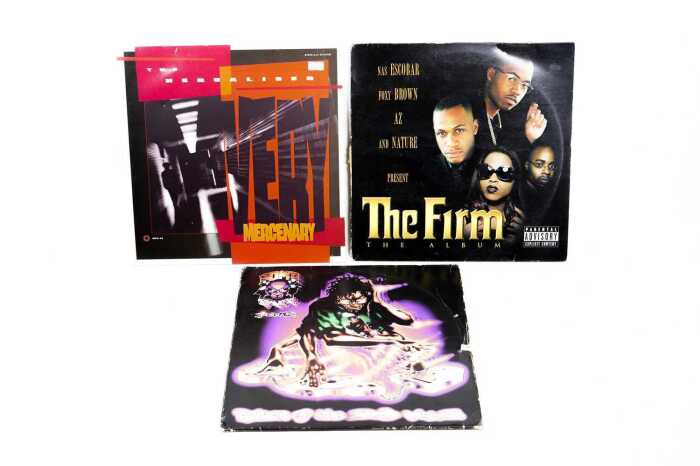 Three '90s Hip Hop vinyl records