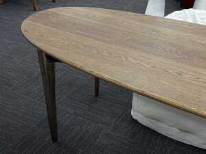Australian-made Daniel Barbera five-piece dining suite - Expect to pay retail approx. $12,000 - 5